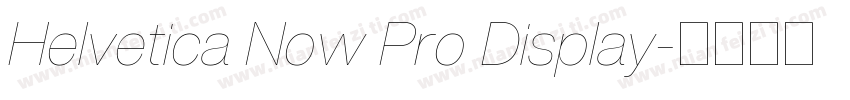 Helvetica Now Pro Display字体转换